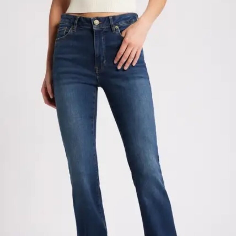 FRAME Le Mini Boot Split Hem Bootcut Jeans (Moonflower), sz 32